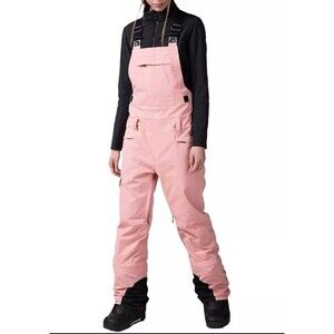 $ 275 NWT Rossignol Women's Relaxed Bib Ski Pants Snowboard Pink Pants Size XL